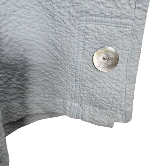 Habitat Clothes to Live In Crinkle Wide Leg Cropped Pants Size XL Lagenlook - Picture 2 of 5